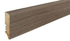 Плинтус Barlinek шпонированный 2200х78х18 мм Brownie, 1 м.п.